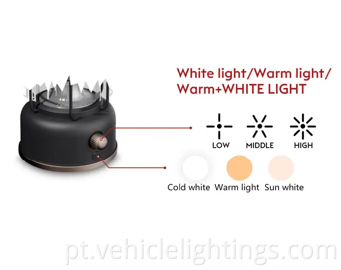 Portátil 7.2V LED LEVA PENDIMA LUZ AO ANTERO CAMPING LUZ COM COR MUITO